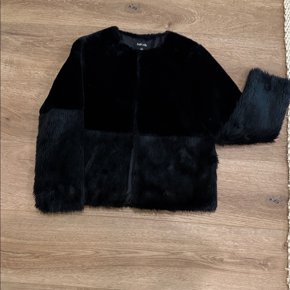 Black faux fur Jacket